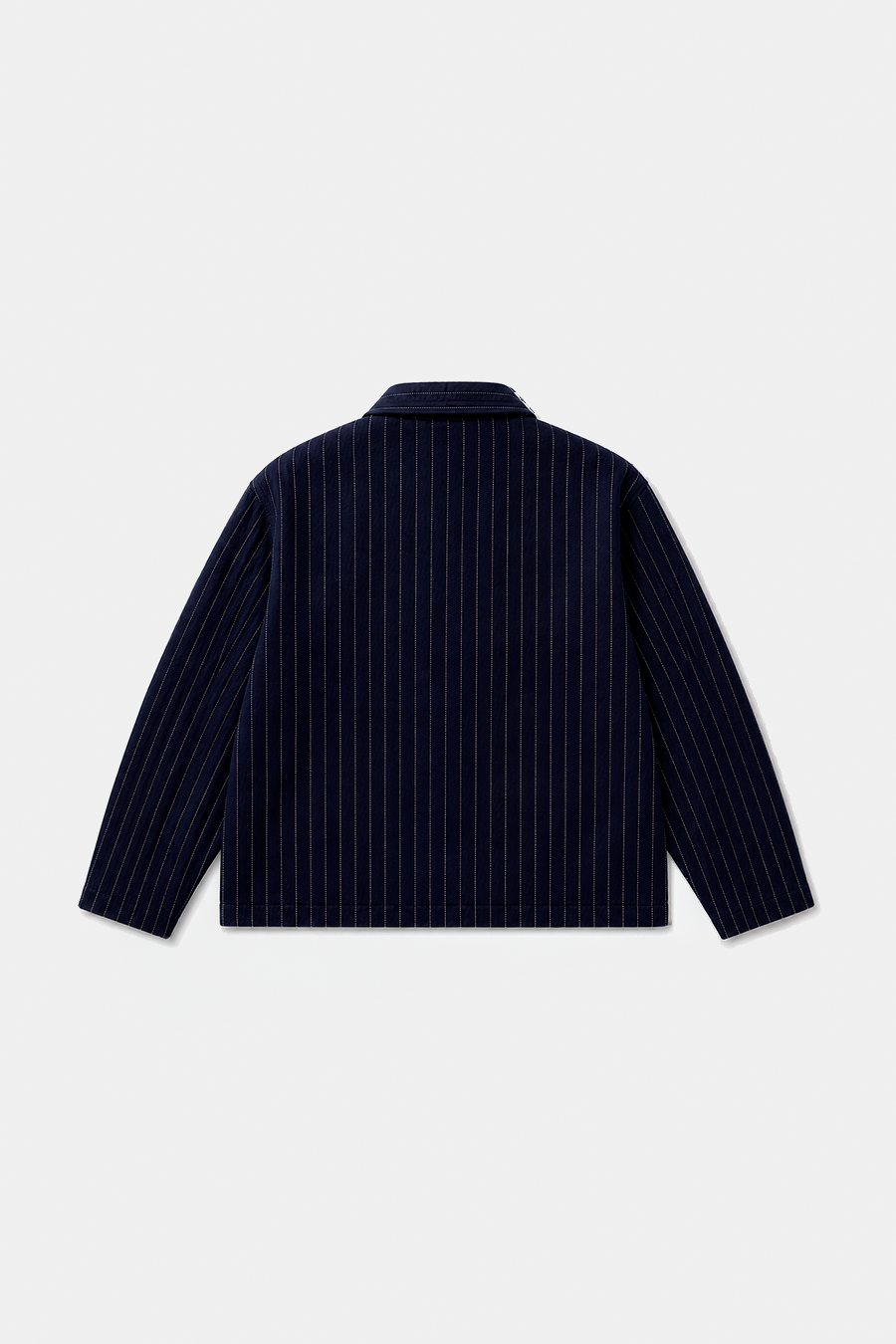 Pinstripe Wool Blend Jacket