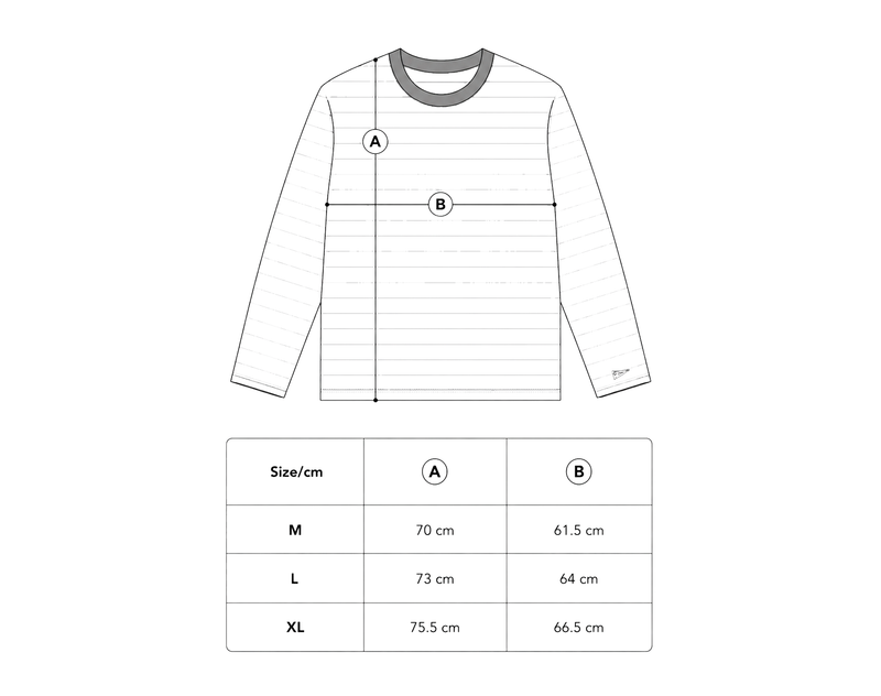 Guía de tallas Sailor Striped Longsleeve
