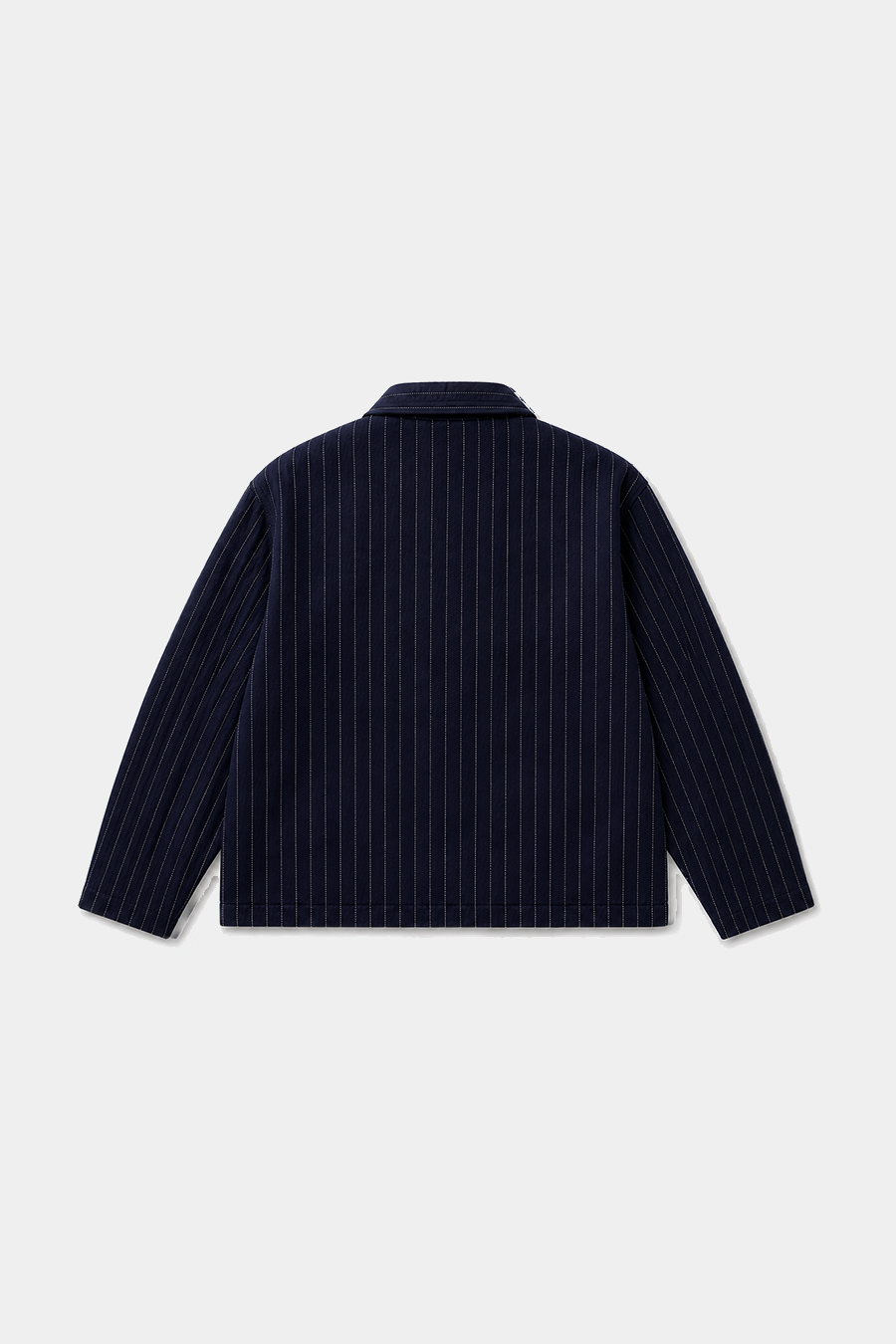 Pinstripe Wool Blend Jacket