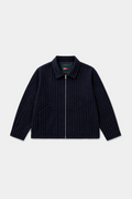 Pinstripe Wool Blend Jacket
